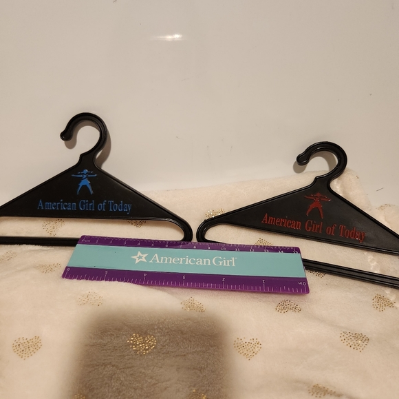 American Girl set of 2 hangers and ruler. - Picture 2 of 5